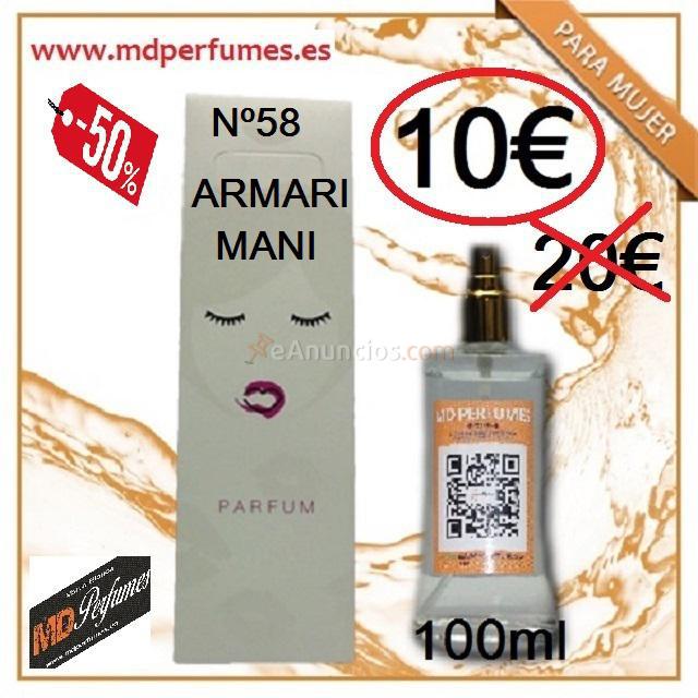Perfume mujer Armari Mani 58 Marca Blanca Equivalente