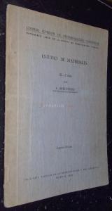 Estudio de materiales. Tomo III: Cales