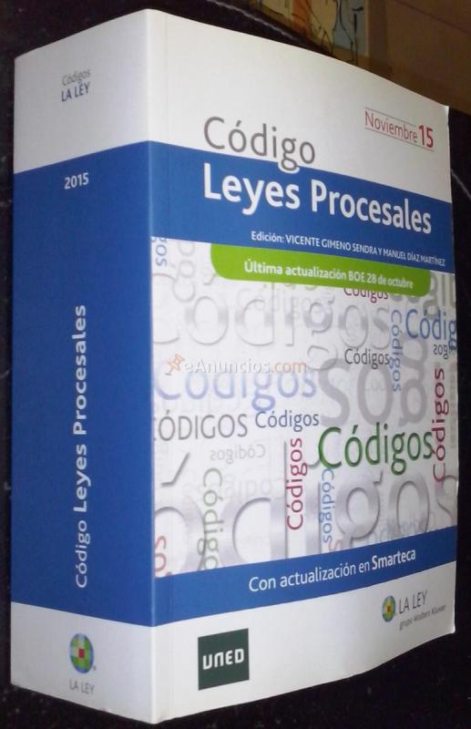 Código de leyes procesales. Noviembre 2015