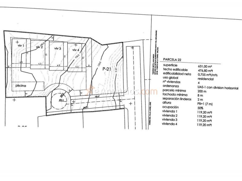 Parcela Rustica en venta en  Puerto de la Torre, Málaga