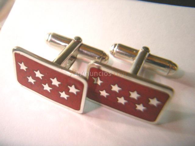 Gemelos personalizados en oro ó plata