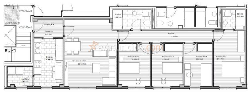 Apartamento en venta en Calle da Estrada, Castiñeiriño - Cruceiro do Sar, Santiago de Compostela