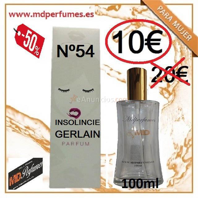 Perfume Equivalente mujer n54 Insolincie Gerlein 100ml