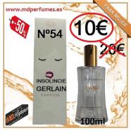 Perfume Equivalente mujer n54 Insolincie Gerlein 100ml