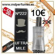 Perfume equivalente hombre n222 Uftra Mile 100ml marca