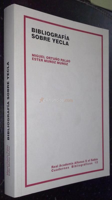 Bibliografía sobre Yecla