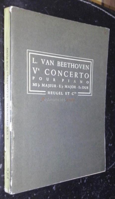 Ve concerto pour piano. Mi b majeur. E b major. Es dur