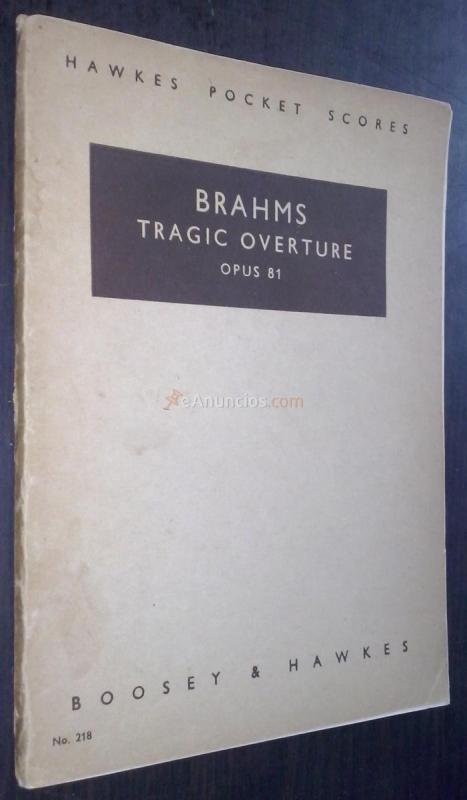 Tragic overture. Obertura trágica. OP. 81