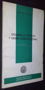 Desarrollo político y orden constitucional