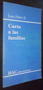 Carta a las familias. Año de la familia 1994