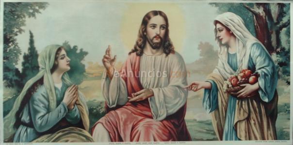JESÚS CON MARÍA Y MARTA
