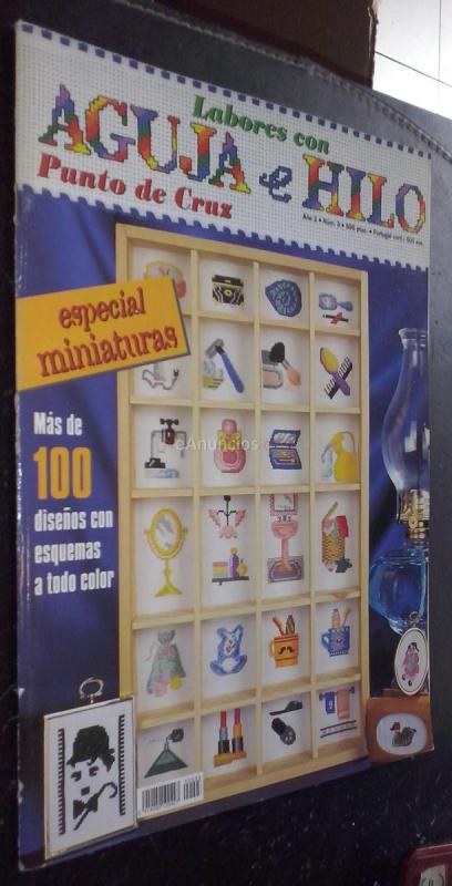 Labores con aguja e hilo. Punto de cruz. Año 1. N 3. Especial miniaturas