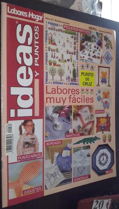 Ideas y puntos. N 81: Pequeños motivos. Punto de cruz. Ositos. Manteles. Bordado. Ganchillo. Reloj. Punto niños. Juguetes