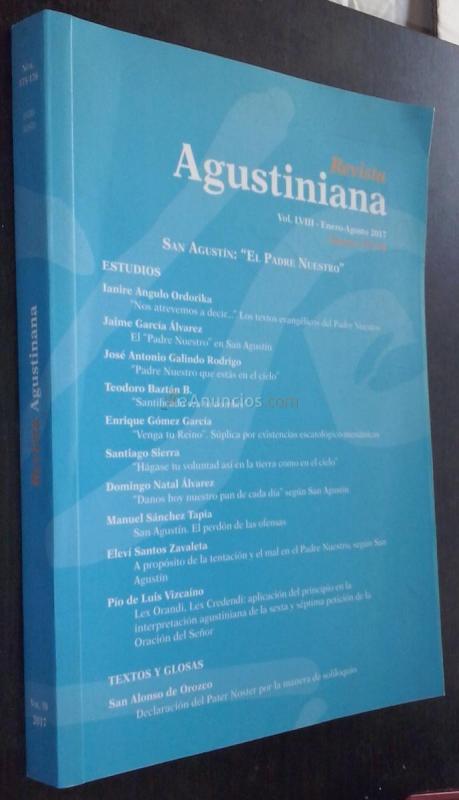 Revista Agustiniana. Vol. LVIII. Enero-Agostoe 2017. N 175-176