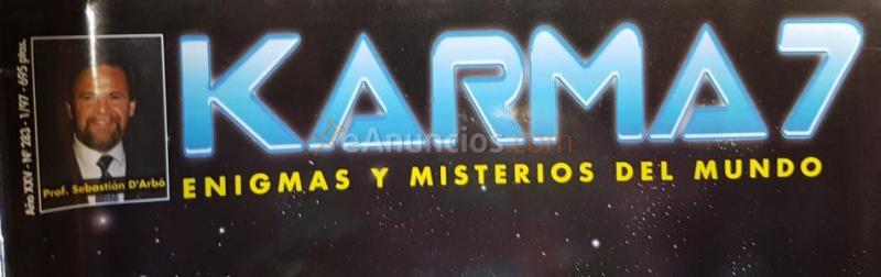 Karma 7 N 306 número especial 1998 Enigmas y misterios del mundo. Nostradamus: Todo sobre el aclipse de agosto. Autopsia de Roswell: confiesan los protagonistas. Los archivos secretos del Vaticano. el misterio de las Torres Olímpicas.