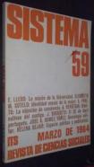 Sistema N 59. Revista de ciencias sociales. Marzo de 1984