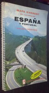 Mapa Everest de carreteras. España y Portugal