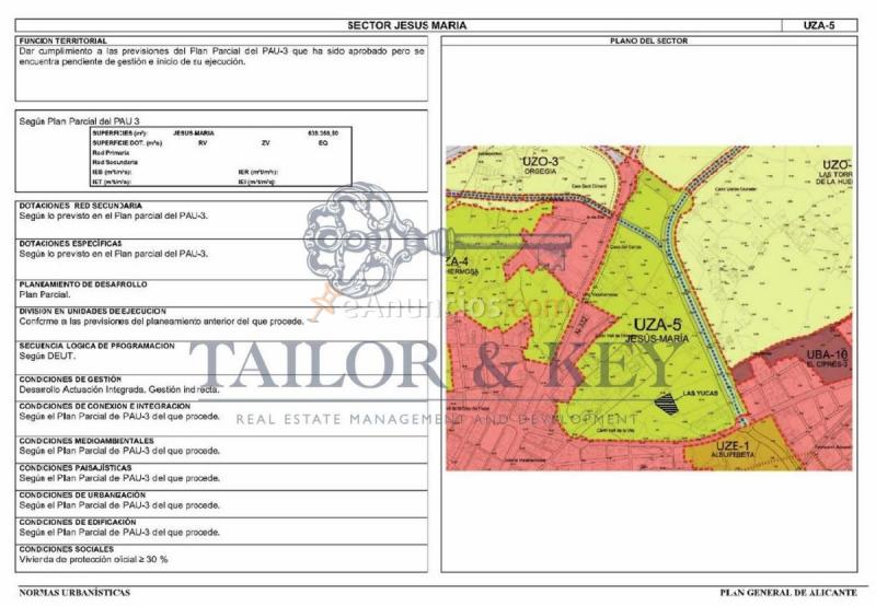 Parcela Rustica en venta en Calle Vial Flora de España, Parque Avenidas-Vistahermosa, Alicante  Alacant