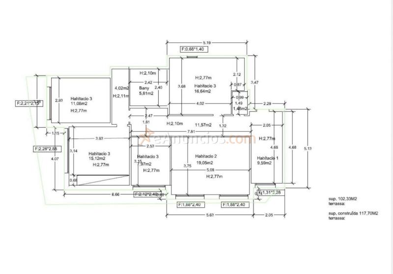 Apartamento en venta en Via Augusta, Sarri-Sant Gervasi, Barcelona