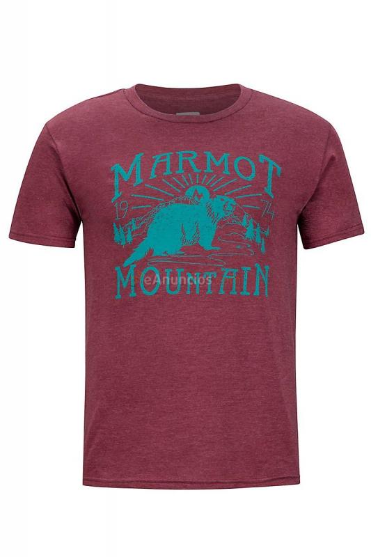 Marmot Sunrise Marmot Tee SS burgundy heather