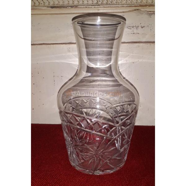 BOTELLA DE CRISTAL TALLADO PRIMERA MITAD SIGLO XX 