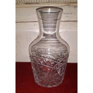 BOTELLA DE CRISTAL TALLADO PRIMERA MITAD SIGLO XX 