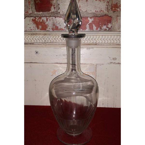 BOTELLA DE CRISTAL PRIMERA MITAD SIGLO XX