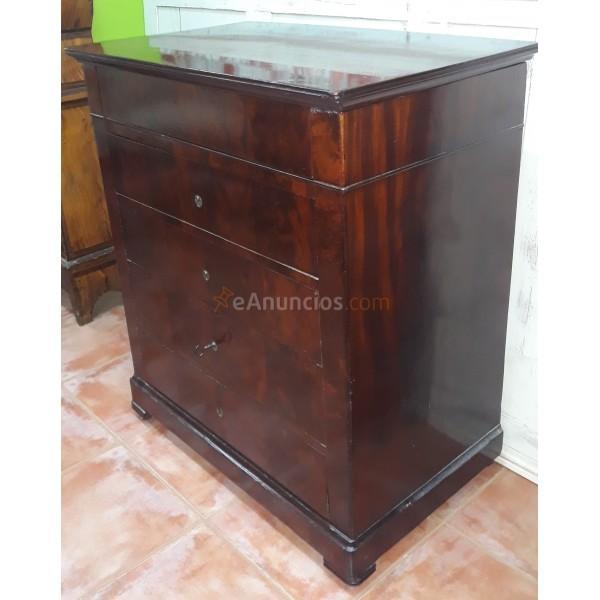 MUEBLE TOCADOR DE PALMA DE CAOBA SIGLO XIX