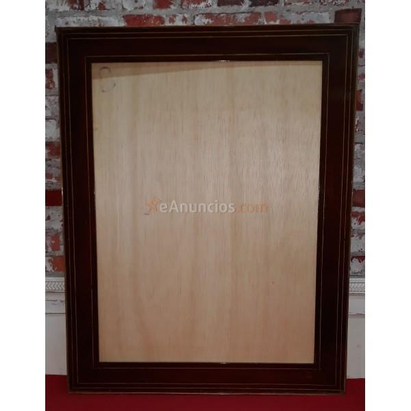 MARCO ISABELINO DE CAOBA  SIGLO XIX