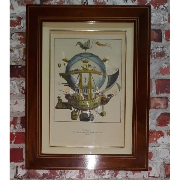 GRABADO Y ACUARELA SIGLO XIX - LA MINERVE