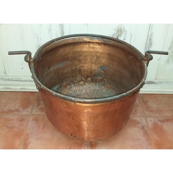 ANTIGUO CALDERO DE COBRE SIGLO XIX