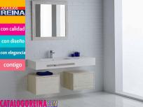 ...Encimera con Faldon Solid Surface.