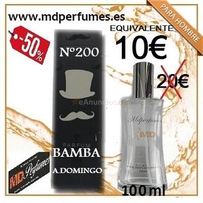 Perfume equivalente hombre N200 BAMBA A. Domingo 100ml