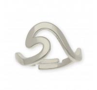 Sortija de plata Ola ajustable