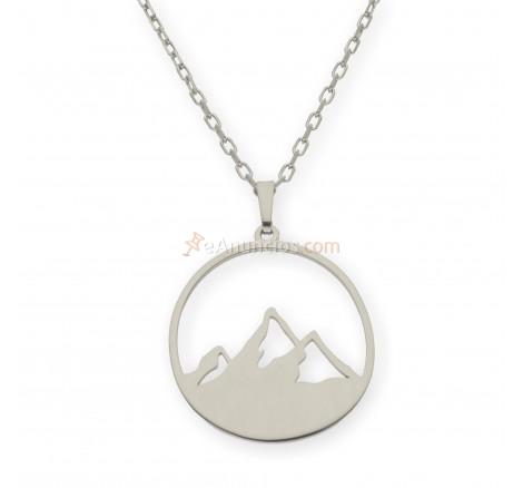 Colgante de plata de primera ley Montaña