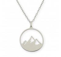 Colgante de plata de primera ley Montaña