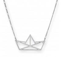 Colgante plata Barco Origami