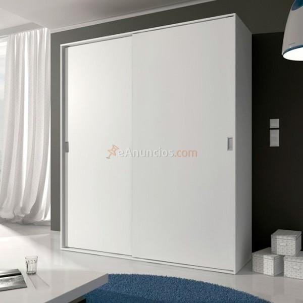 Armario Lara 2 puertas correderas blanco