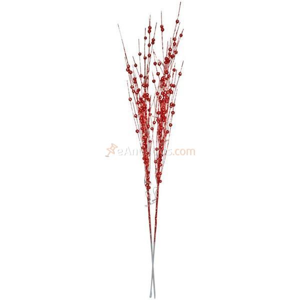 Ramas decorativas LED 76 cm roja