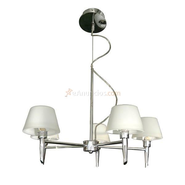 Lámpara colgante Odissey cristal 5 luces