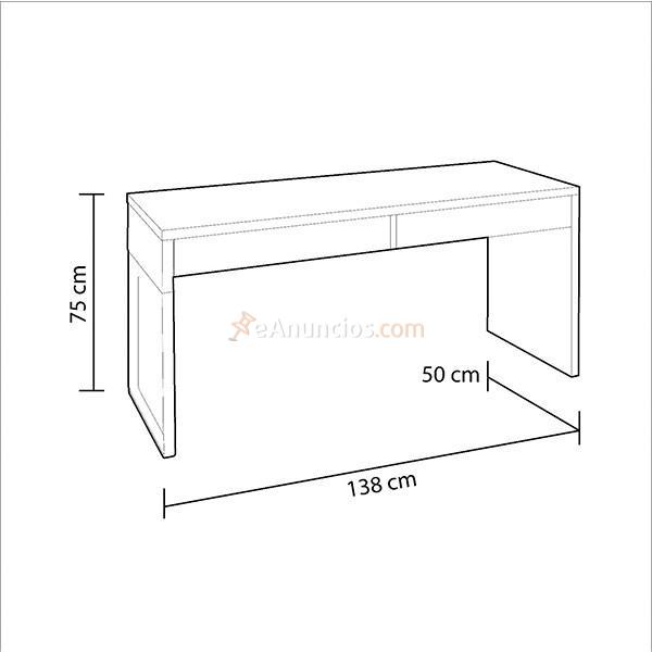 Escritorio Touch reversible blanco artik