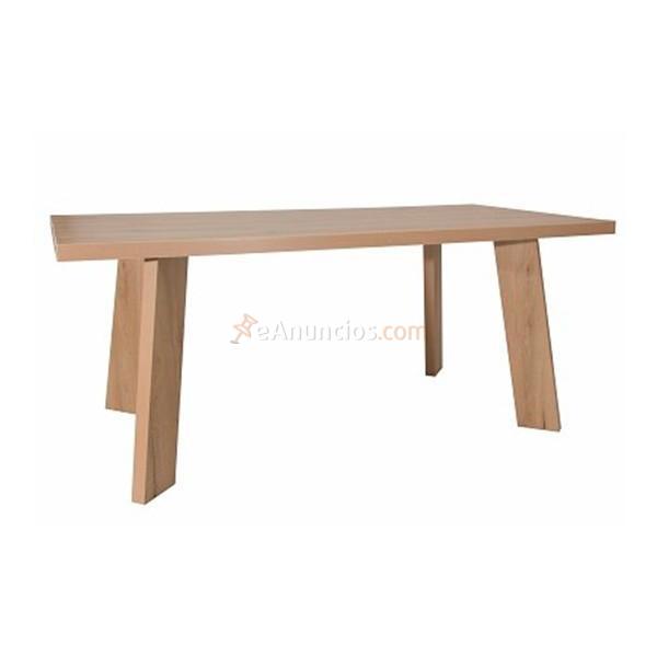 Mesa de salón Oregón madera 180 x 90 x 75 cm roble