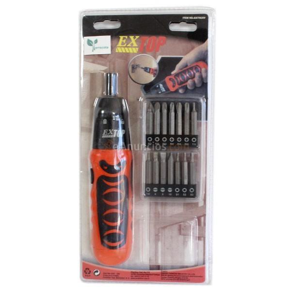 Destornillador Terracota pilas WS-526 cabezal multifunción