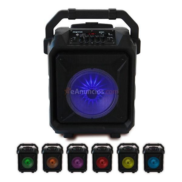 Altavoz Monster Party Lite 45 W LED con bluetooth, radio y micrófono negro