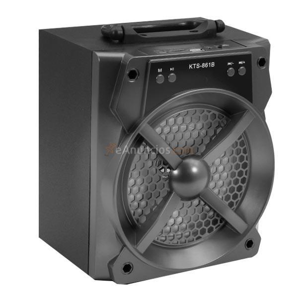 Altavoz Cruzer KTS-861B con bluetooth y radio FM negro