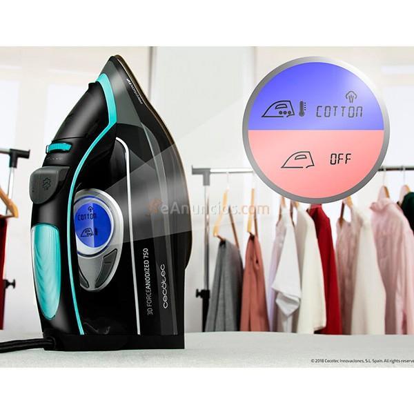 Plancha Cecotec 3D ForceAnoized 750 Smart Pantalla LCD