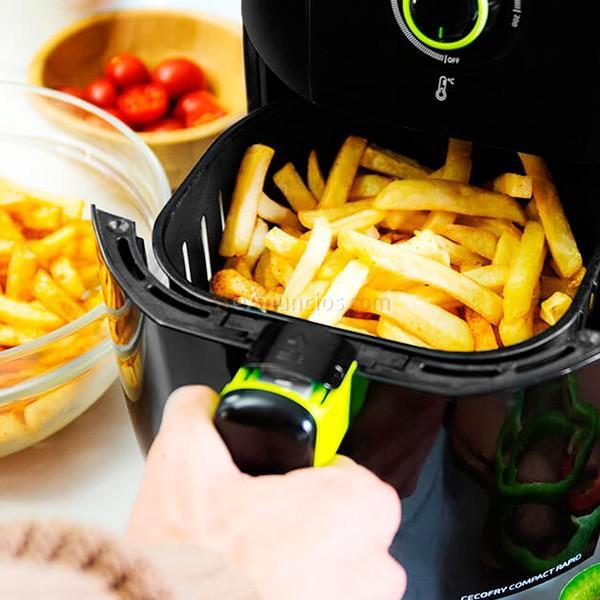 Freidora sin aceite Cecotec Cecofry Compact Rapid 900 W negro