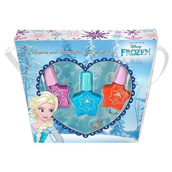 Frozen esmalte de uñas 3 unid Disney + 3 años