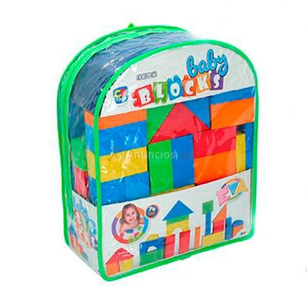 Mochila de bloques CB Toys goma Eva 74 piezas + 3 años