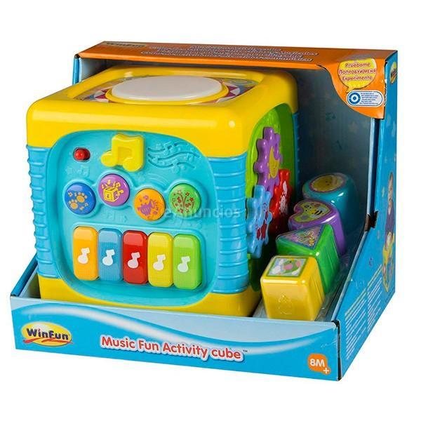 Cubo de actividades WinFun con luz y sonido + 8 m